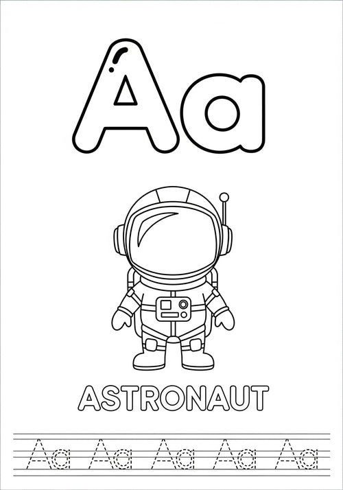 ABCedary of Professions and Trades – Printable Coloring Book for Kids (PDF)