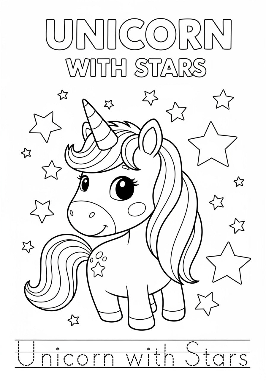 Little Magical Friends – Printable Coloring Book for Kids (PDF)