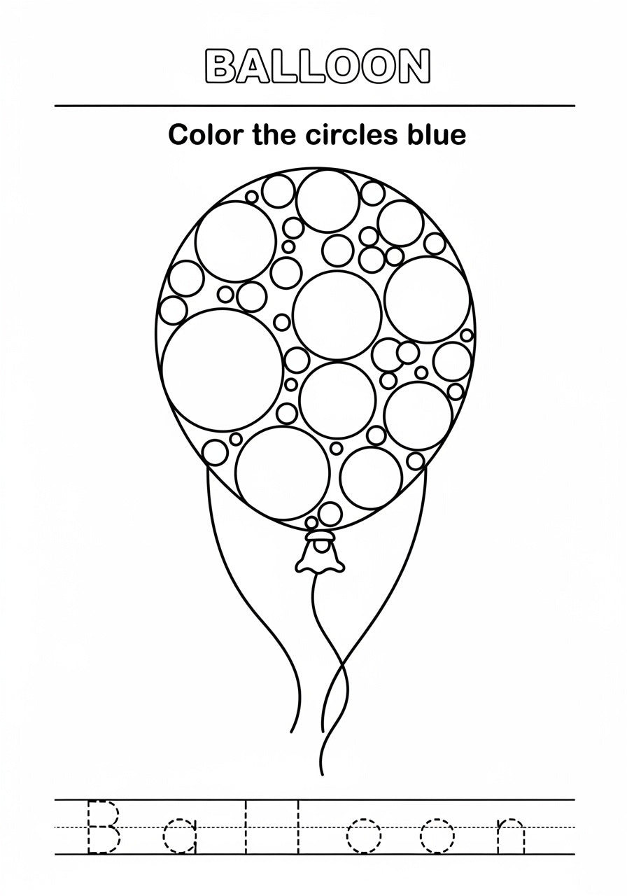 Fun with Shapes – Printable Coloring Book for Kids (PDF)