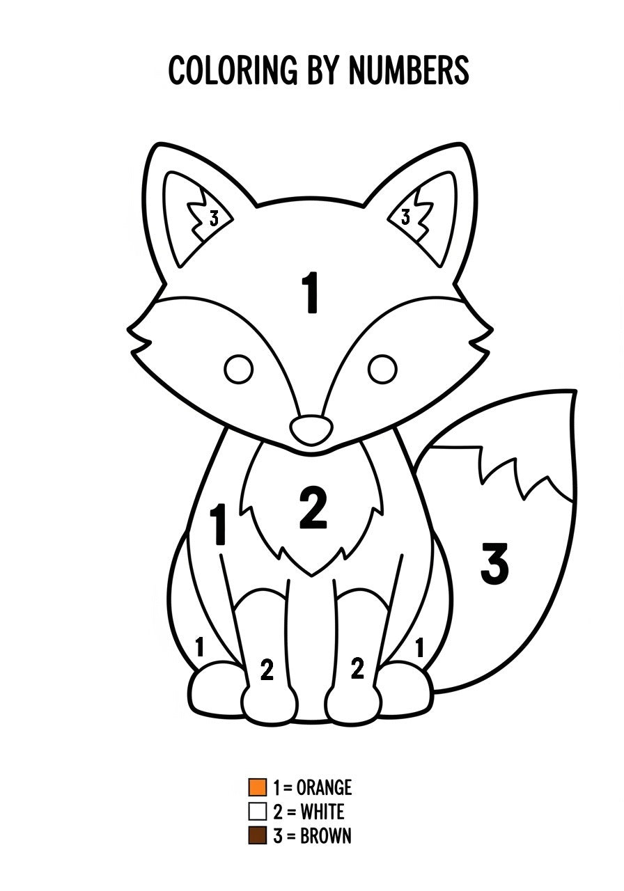 Little Numbers, Big Fun – Printable Coloring Book for Kids (PDF)