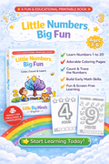Little Numbers, Big Fun – Printable Coloring Book for Kids (PDF)