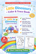 Little Dinosaurs – Printable Coloring Book for Kids (PDF)