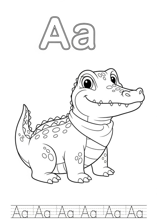 Animal Alphabet A–Z – Printable Coloring Book for Kids (PDF)
